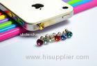 3.5mm Diamond Cell Phone Dust Plugs For Iphone / Coolpad / Samsung