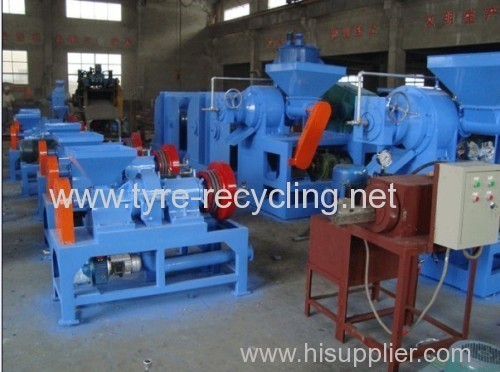 automatic waste tyre recycling machine
