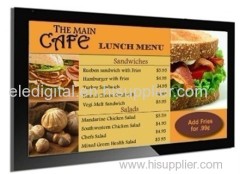 Samsung lcd panel lcd digital menu board, lcd menu display,lcd digital restaurant menu display