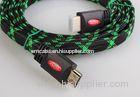 Gold plated flat yellow 3D HDMI Cables 1.5m support 1080p 3d ethernet