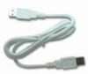 White usb data transfer cable AM-AM connctor