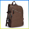 Fahion laptop school bags from China brown canvas backpack bag