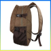 brown canvas backpack bag