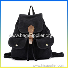 Hot selling cute canvas shoulders bag school bags and backpacks