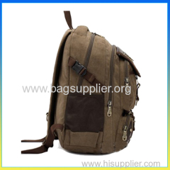 Heavy duty canvas camp sports bag vintage style backpack bag