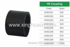 HDPE socket fusion fittings PE coupling