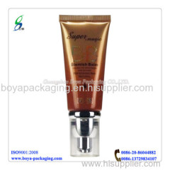 Cosmetic Plastic Tube with Pump Head