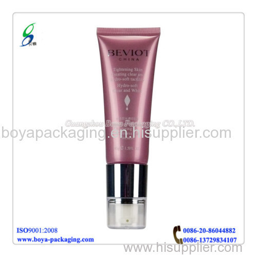 BB cream cosmetic plastic packaging tube with airless pump