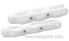Plastic Flexible Chain for Industrial Use White 611TE