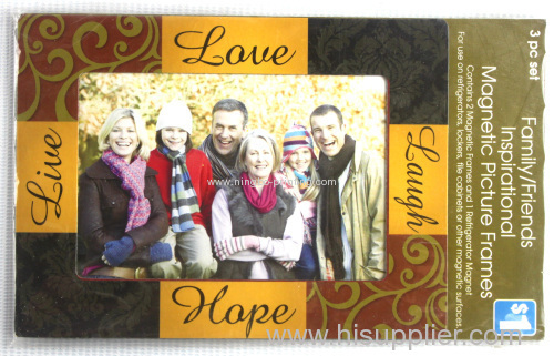 3pc famliy magnet photo frame