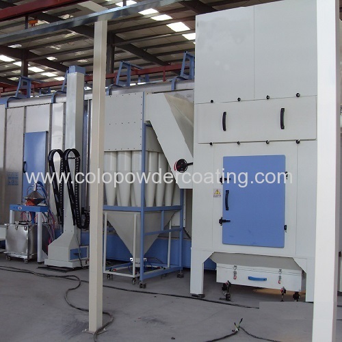 multi cyclone powder paint booth