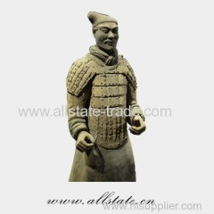Exquisite Chinese Bronze Terracotta Warriors Sculpture