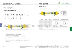 pto drive shaft with ce certificate