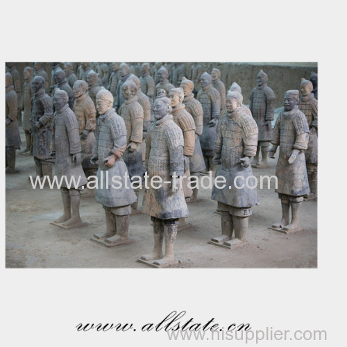 terracotta warrior soldiers are made of pottery