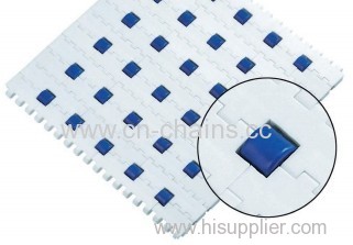 Plastic modular conveyor belt 200 Type C roller top belt