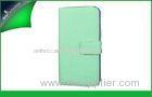 Mini S5570 Samsung Leather Phone Cases Wallet With Thermal Transfer Logo