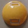 Ceramics road stud 150mm yellow with double reflector