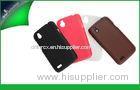 OEM Premium HTC Cell Phone Cases , HTC Desire V Leather Cover Pink