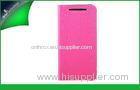 Soft Pink Full Body Protective Leather Cases For Mobile Phones HTC Desire