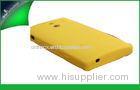 Yellow Silicone Anti - Slip Sony Cell Phone Cases For Xperia P Lt22i Electroplating