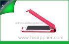 Durable Iphone 5 Vertical PU Leather Case Cover With Magnetic Closure Pink