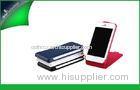 Red Stylish Vertical Leather Cell Phone Cases For Iphone 5s Tear - resistant