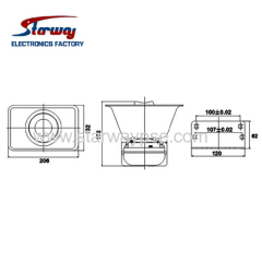 Starway Emergency Siren police Horn Speaker