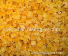 Frozen yellow pepper diced