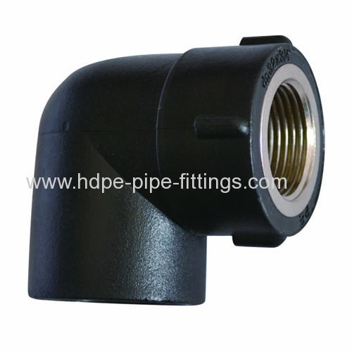 PE socket copper female elbow