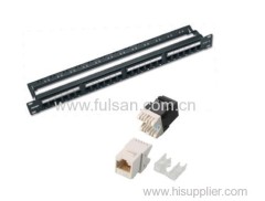 RJ45 AMP CAT6/Cat5e 24 Ports Patch Panel