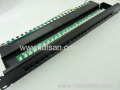 RJ45 CAT6 48 Port Patch Panel with Back Bar