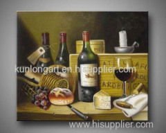 Handmade Still Life Oil Painting On Canvas