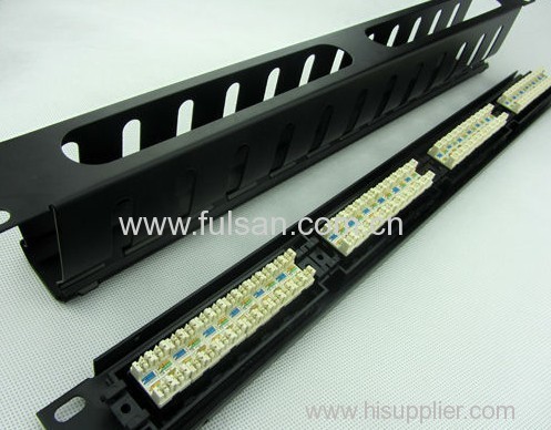 19&quot; 1U 24 Port Cat6 STP Snap-in Patch Panel