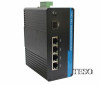 LC 4 Port POE Industrial Ethernet Switch IP40 With CE , High Performance