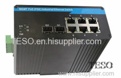 10/100/1000M DIN-Rail Mount PoE Industrial Ethernet Switch