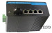 10/100M IP40 POE Industrial Fiber Ethernet Switches , 4 Port Gigabit Ethernet Switch