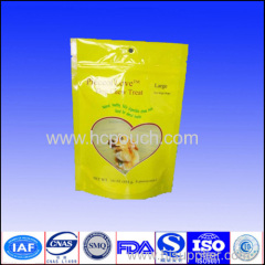 plastic packaging pouch with zipper