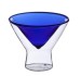 215ml C&C exquisite double wall Glass for martini drinking (Different color according to clients' request)