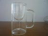 C&C portable Double wall wine glass with handle