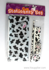 5pc cow stationery set