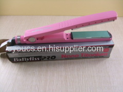 Pink Babyliss Pro Nano 1 1/4 Titanium Plates - Hair Straightening Iron