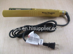 Gold Babyliss Pro Nano 1 1/4 Titanium Plates - Hair Straightening Iron