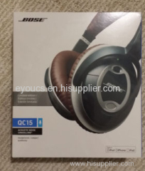 Bose QC15 Noise Cancelling Headphones/Brown