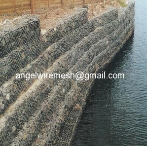 3x1x0.5m Hexagonal PVC Coated Gabion /Gabions Box Price16.2$/PC