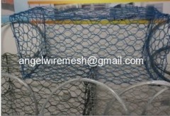 3x1x0.5m Hexagonal PVC Coated Gabion /Gabions Box Price16.2$/PC