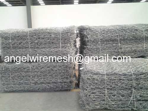 Hot dipped galvanized gabion box/pvc coated gabion box/gabion