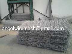 3x1x0.5m Hexagonal PVC Coated Gabion /Gabions Box Price16.2$/PC