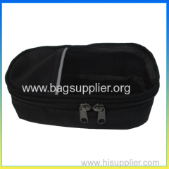 black natural cosmetic bag