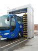 Rollver bus wash machine