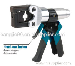 Hydraulic crimping tool Safety system inside